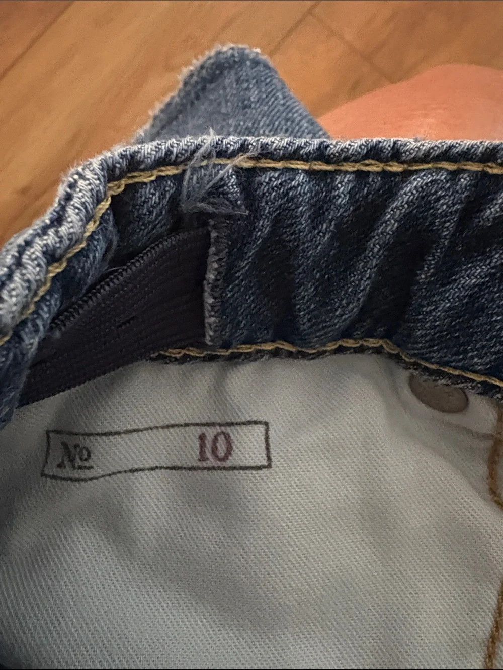 Kid’s Polo by Ralph Lauren Washed Blue Denim Mini Skirt